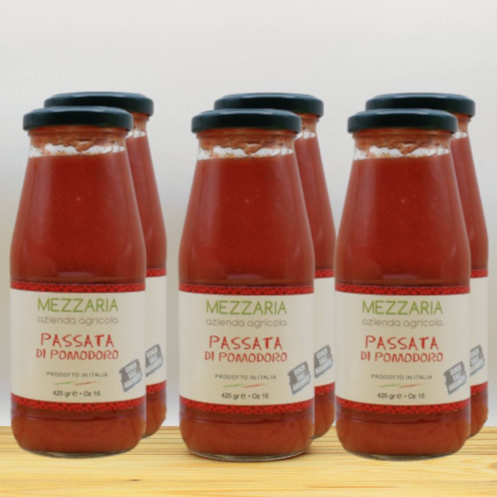 Passata di pomodoro x 6 - Acquista online - Mezzaria - Fasano - Puglia