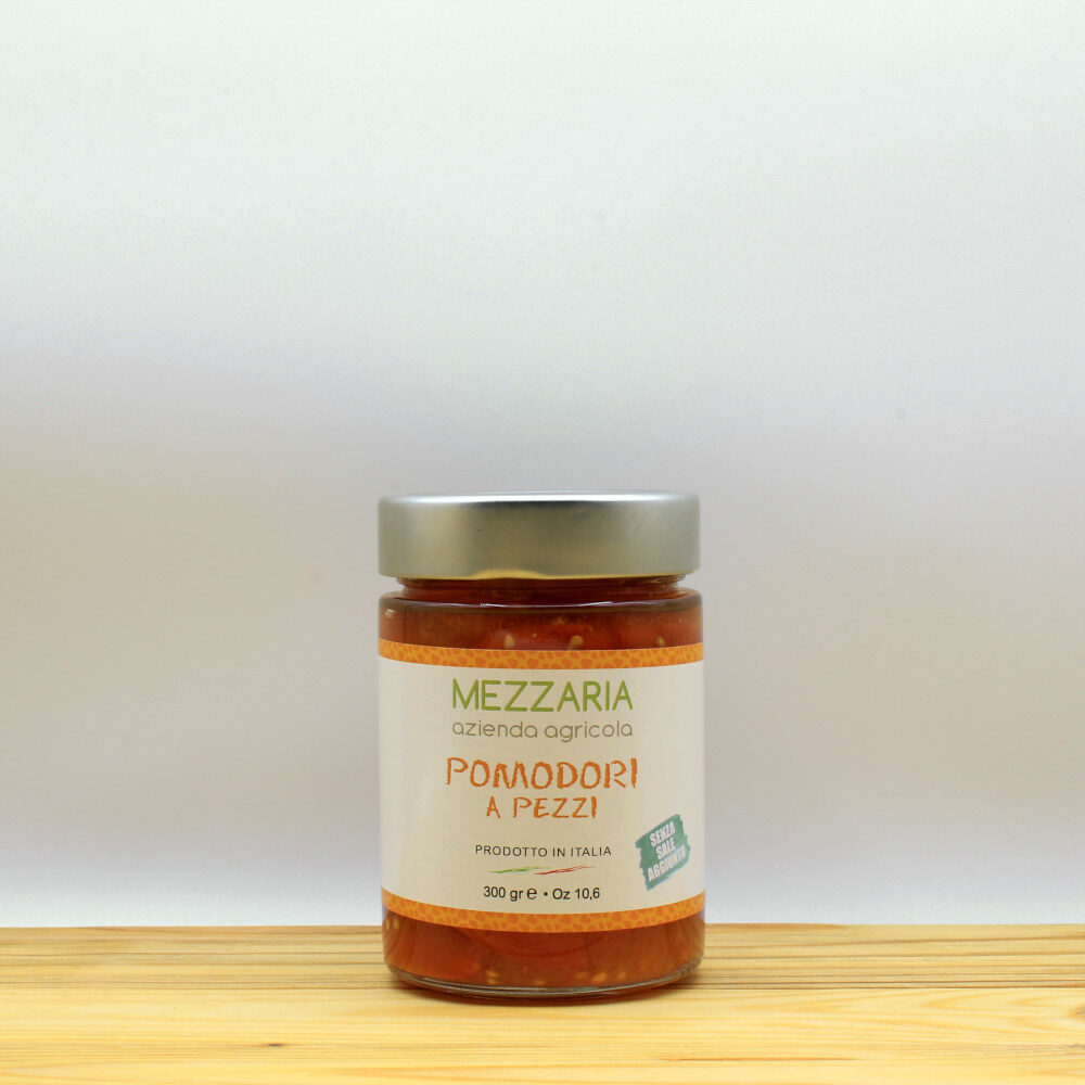 Pomodori a pezzi al naturale - Acquista online - Mezzaria - Fasano - Puglia